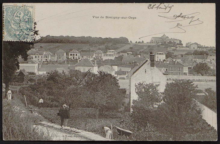 Brétigny-sur-Orge.- Vue de Brétigny-sur-Orge (28 août 1905). 