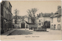 ANGERVILLE. - Place Tessier, Lamotte, 1907, 15 lignes, 10 c, ad. 
