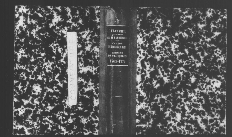 SAINT-CHERON. Paroisse Saint-Chéron : Baptêmes, mariages, sépultures : registre paroissial (1765-1772). 