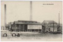 RIS-ORANGIS. - Usine de Bogny-Braux. Les chaudières [Editeur Aéro, timbre à 10 centimes]. 