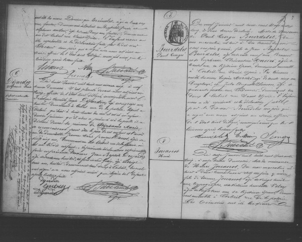 CORBEIL. Naissances : registre d'état civil (1865). 