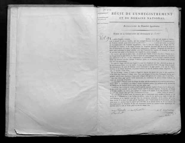 Volume 9 (lettre C) (an 8 - 1859).