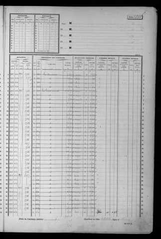 CERNY. - Matrice des propriétés non bâties : folios 1799 à 2298 [cadastre rénové en 1968]. 