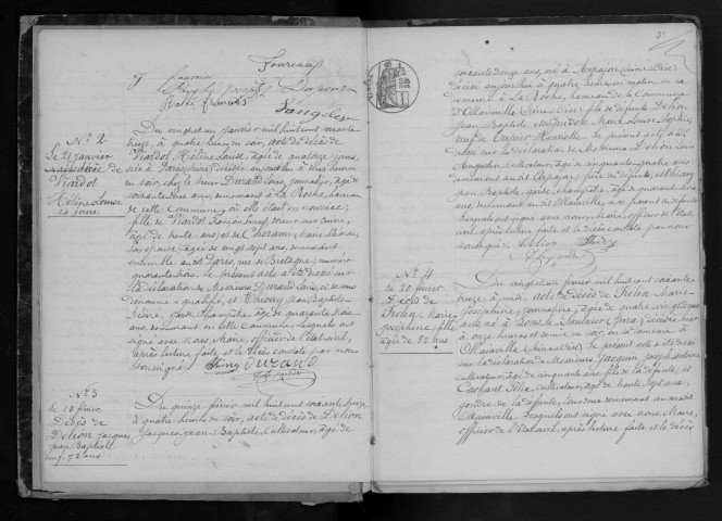 OLLAINVILLE. - Naissances, mariages, décès : registre d'état civil (1873-1882). (OLLAINVILLE : commune créée en 1793 aux dépens de BRUYERES-LE-CHÂTEL) 