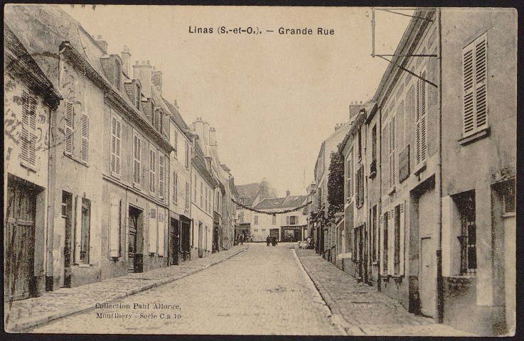 Linas.- Grande rue (5 septembre 1914). 