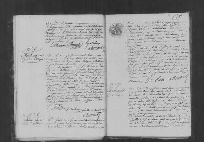 DOURDAN. Naissances, mariages, décès : registre d'état civil (1851-1853). 