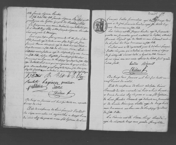 LIMOURS-EN-HUREPOIX. Naissances, mariages, décès : registre d'état civil (1831-1835). 