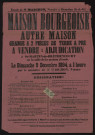 SAINT-MARTIN-DE-BRETHENCOURT [Yvelines]. - Vente par adjudication de deux maisons, d'une grange et de deux pièces de terre et pré, appartenant à Mme Veuve LECOQ et aux héritiers de Mme TRILLON, 9 décembre 1894. 