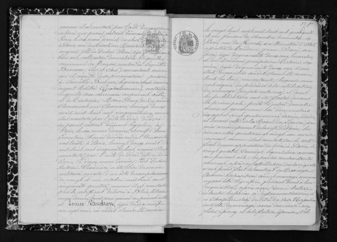 SAINT-MAURICE-MONTCOURONNE. Naissances, mariages, décès : registre d'état civil (1861-1874). 
