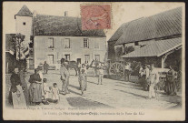 MORSANG-SUR-ORGE.- La ferme au lendemain de la pose de Mai (7 février 1906).
