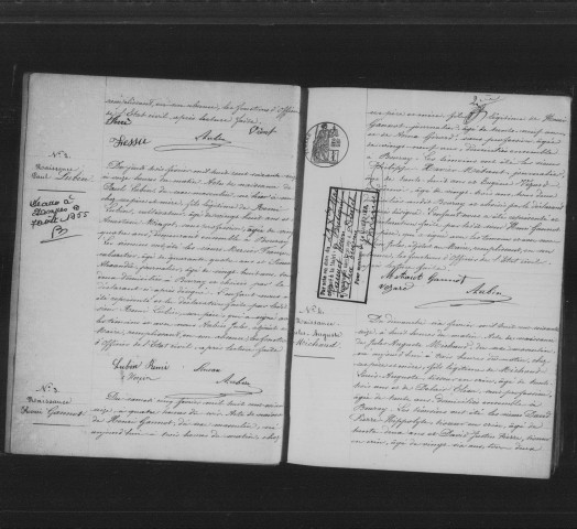BOURAY-SUR-JUINE. Naissances, mariages, décès : registre d'état civil (1876-1883). 