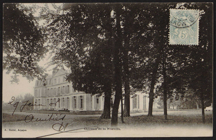 NORVILLE (LA).- Château (29 juin 1906).