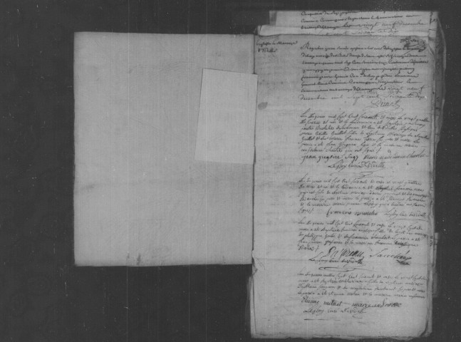 VIDELLES. Paroisse Saint-Léonard : Baptêmes, mariages, sépultures : registre paroissial ; naissances, mariages, décès (1771-an III). 