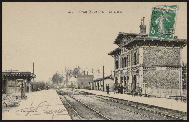 ORSAY.- La gare (1910).