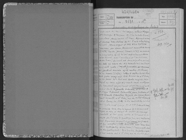 Volume 8631 [le volume 8632 est lacunaire].