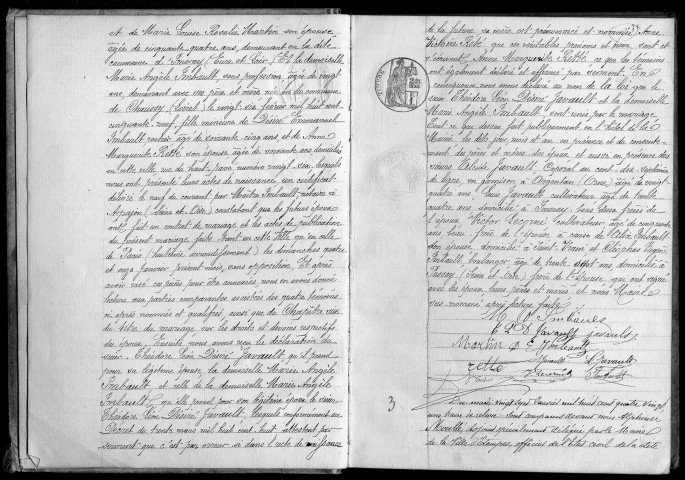 ETAMPES. Mariages : registre d'état civil (1880). 
