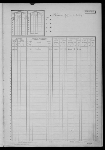 ITTEVILLE. - Matrice des propriétés non bâties : folios 2108 à la fin [cadastre rénové en 1968]. 