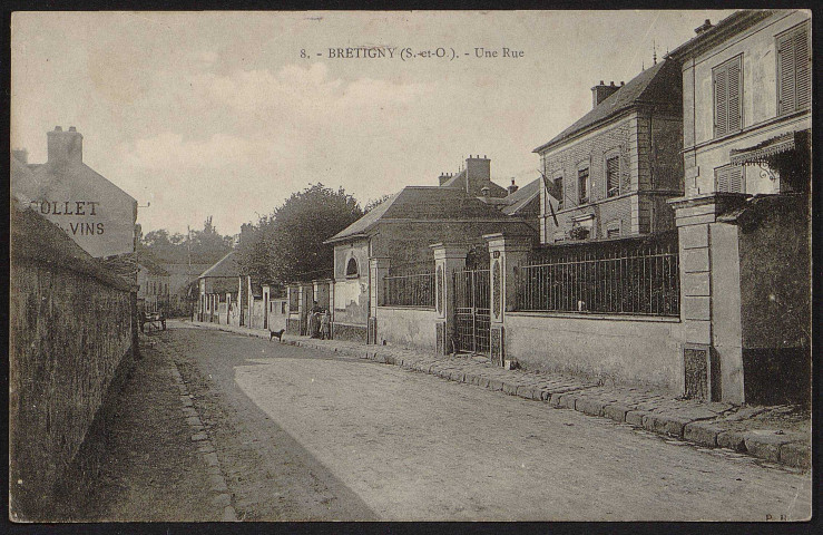 Brétigny-sur-Orge.- Une rue [Saint-Antoine] (26 septembre 1905). 