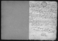 VARENNES-JARCY. - Registres paroissiaux. - Registre des baptêmes, mariages et sépultures (20/10/1720 - 09/04/1752). 
