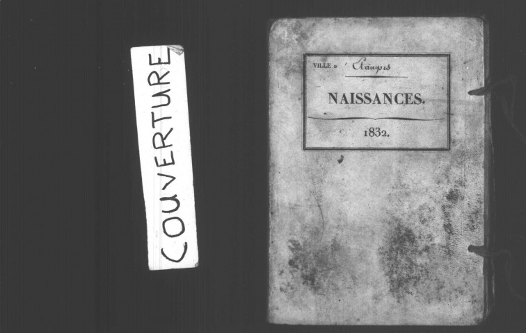 ETAMPES. Naissances : registre d'état civil (1832). 
