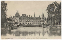 SOISY-SUR-ECOLE. - Château des Réaux, façade sur la pièce d'eau [Editeur Thibault]. 