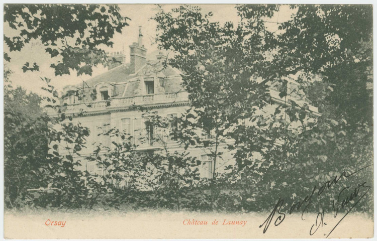 ORSAY. - Château de Launay. Edition Trianon, 1908, 1 timbre à 5 centimes. 