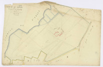 BOURAY-SUR-JUINE. - Section C - Frémigny, 1, ech. 1/1250, coul., aquarelle, papier, 68x102 (sd). 