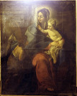 tableau avec cadre : Vierge à l'Enfant et saint Jean-Baptiste