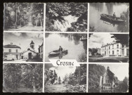 CROSNE. - Divers aspects de la localité. Edition d'art Raymon, 1965, 1 timbre à 25 centimes. 