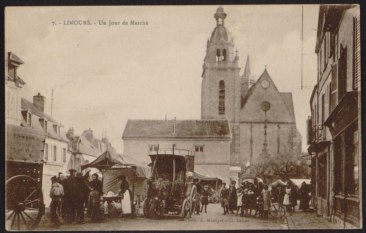 LIMOURS.- Un jour de marché [1904-1910]. 