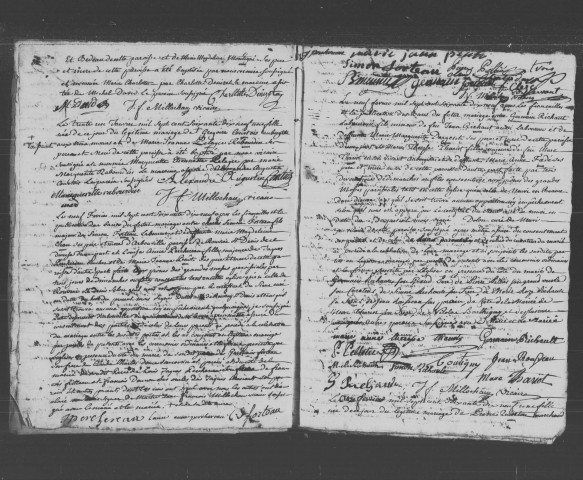 ANGERVILLE. Paroisse Saint-Pierre. - Baptêmes, mariages, sépultures : registre paroissial (1779-1792). 