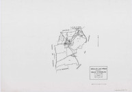 BOULLAY-LES-TROUX, plans minutes de conservation : tableau d'assemblage,1933, Ech. 1/10000 ; plans des sections A1, A2, B2, 1933, Ech. 1/1250, section B1, 1933, Ech. 1/2500, sections ZA, ZB, 1968, Ech. 1/2000. Polyester. N et B. Dim. 105 x 80 cm [7 plans]. 