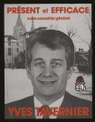 DOURDAN. - Affiche électorale. Présent et efficace, votre conseiller général. Yves TAVERNIER (1983). 