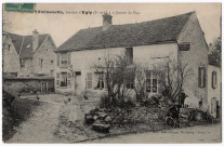 EGLY. - Villelouvette, hameau d'Egly - Centre du pays. Collection Paul Allorge, 1 timbre à 5 centimes. 