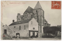 CHAMPCUEIL. - L'église, Chemin-Demigny, 11 lignes, 10 c. 