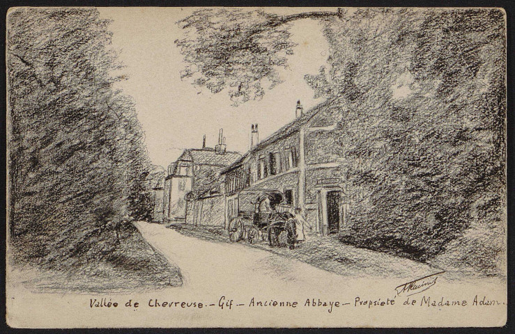GIF-SUR-YVETTE.- Ancienne abbaye : propriété de Madame Adam [1904-1910]. 