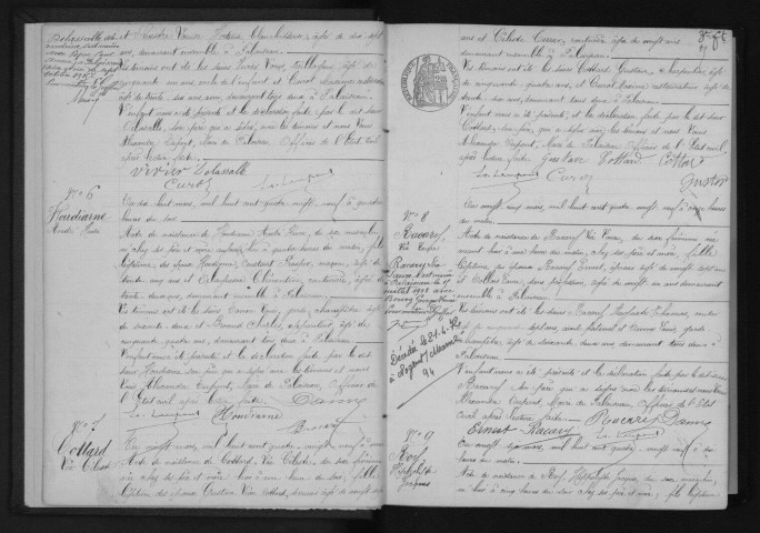 PALAISEAU. Naissances, mariages, décès : registre d'état civil (1889-1892). 