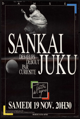 EVRY. - Danse : Des oeufs debout par curiosité, par Sankai Juku, Théâtre de l'Agora, [19 novembre 1988]. 