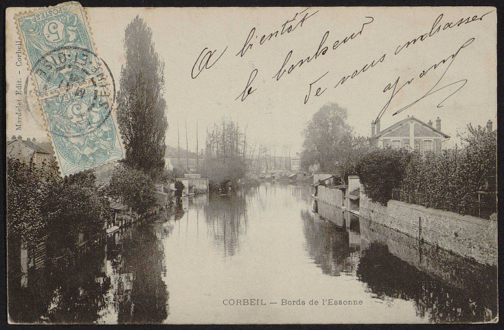Corbeil-Essonnes.- Bords de l'Essonne (mai 1904). 