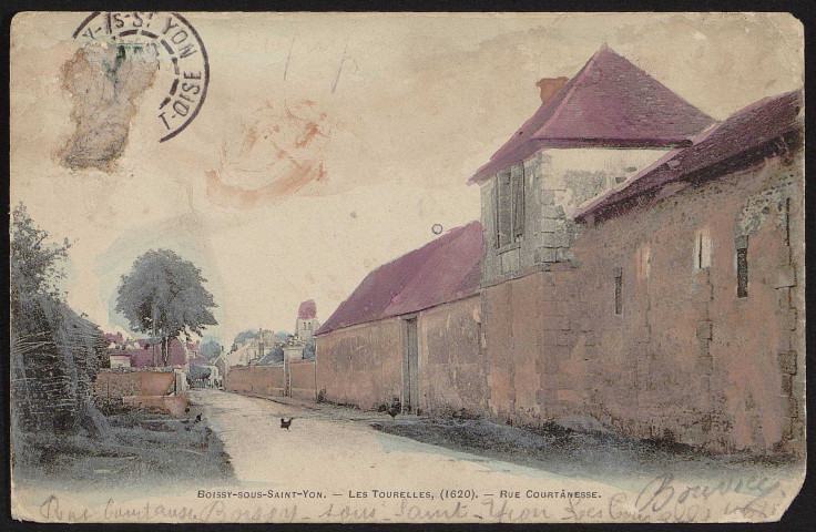 Boissy-Sous-Saint-Yon.- Les Tourelles, rue Courtanesse [1903]. 