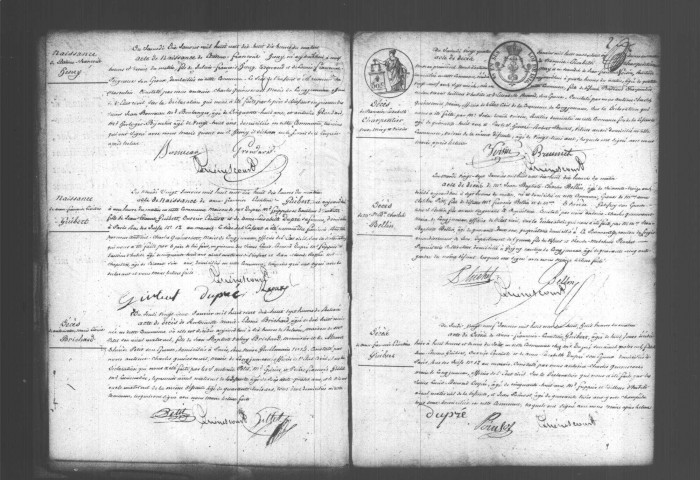LONGJUMEAU. Naissances, mariages, décès : registre d'état civil (1818-1822). 