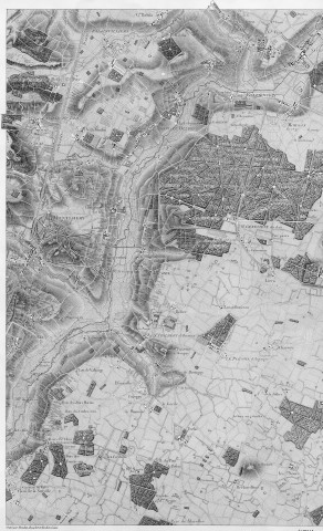 Carte des chasses du roi des environs de CORBEIL, gravée par DOUDAN, BOUCLET et TARDIEU l'ainé, écrite par HERAULT, rééditée par l'Institut géographique national. Ech. 1/2.500. N et B. Dim. 0,73 x 1,04. 