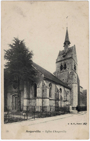 ANGERVILLE. - Eglise d'Angerville, BF, 1904, 4 mots, 5 c, ad. 