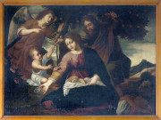 tableau : la Vierge à l'Enfant et saint Joseph