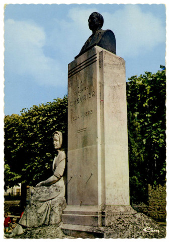 BRETIGNY-SUR-ORGE. - Buste de Gabriel Chevrier par le sculpteur Sain, (1969). 