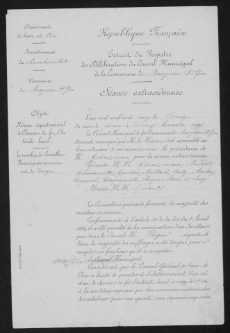 BOISSY-SOUS-SAINT-YON. - Administration de la commune. - Registre des délibérations du conseil municipal (05/11/1899 - 12/06/1910). 