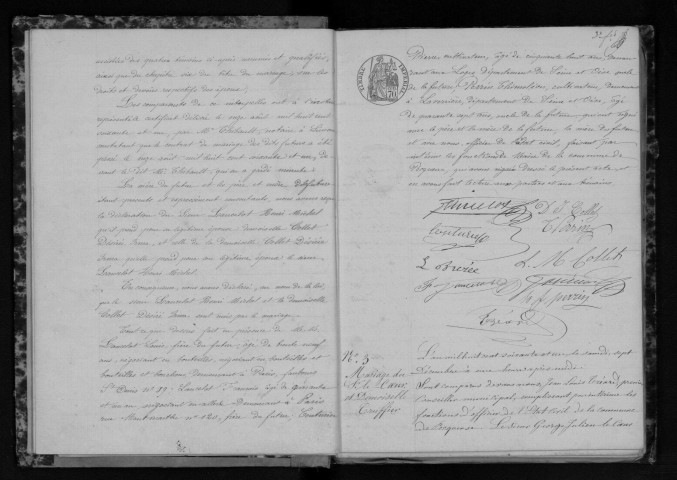 PECQUEUSE. Naissances, mariages, décès : registre d'état civil (1861-1874). 