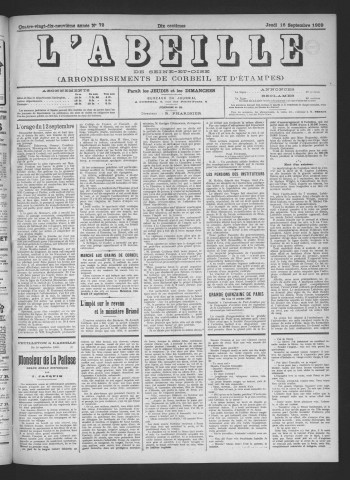 n° 72 (16 septembre 1909)