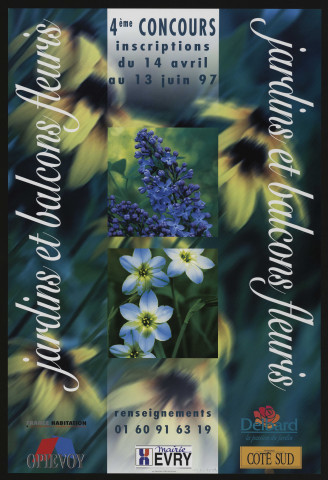 EVRY. - 4ème concours des jardins et balcons fleuris, 14 avril-13 juin 1997. 