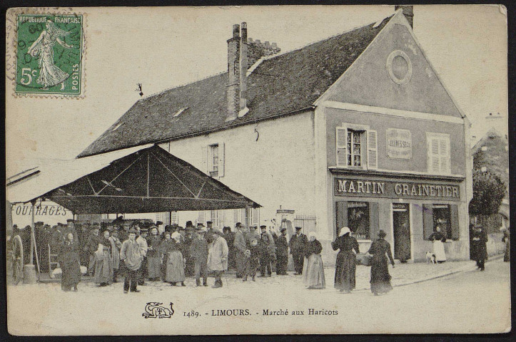 LIMOURS.- Marché aux haricots(27 juin 1909). 
